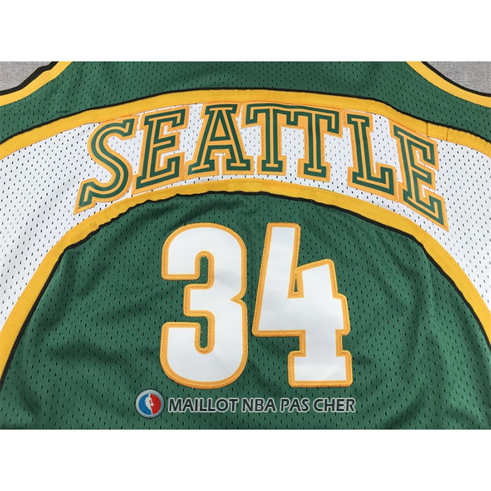 Maillot Seattle Supersonics Ray Allen NO 34 Mitchell & Ness 2006-07 Vert